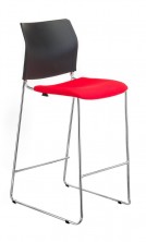 CS One Bar Stool. Extra Upholstered Seat Option. Fabric Any Colour
